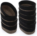 10 Pack Small Woven Baskets, Cotton Rope, Linen, Black by LOYIM
