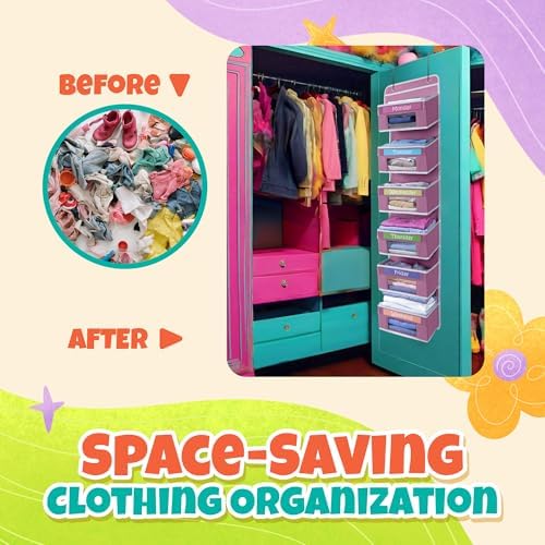 Weekly Clothes Organizer for Kids, Monday through Friday Clothing, 6 Shelf - Image 7