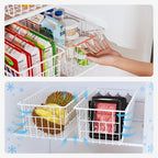 Orgneas Upright Freezer Organizer Bins Metal Wire Storage Container Basket - Image 5