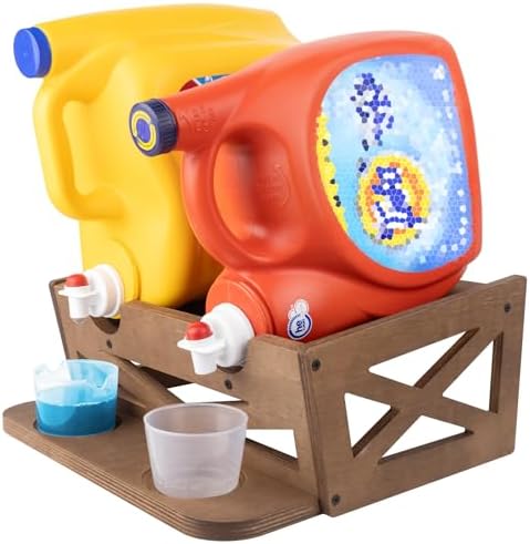Laundry Detergent Holder,Can Hold 2 Bottles of Laundry Detergent,Holds up to 35 lbs.Wooden,Retro,Honourable (material:plywood) by Extguds