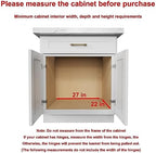 Sikarou Wood Pull Out Cabinet Organizer 26" W x 21" D, Heavy-Duty Sliding Drawers for Inside Cabinets Storage and Organization for Kitchen, Pantry, Bathroom - Image 3