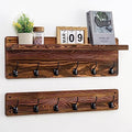29.5'' Wide Coat Rack Wall Mount with Shelf, Hallway Shelf with 12 Coat Hooks, Coat Hangers for Wall, Peg Rack, Mail and Key Holder, Entryway Decor, Housewarming Gift, Early American by Axeman