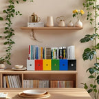Limitliho 24 Pack Blue Cardboard Magazine File Holder for Desk or Shelves - Image 6