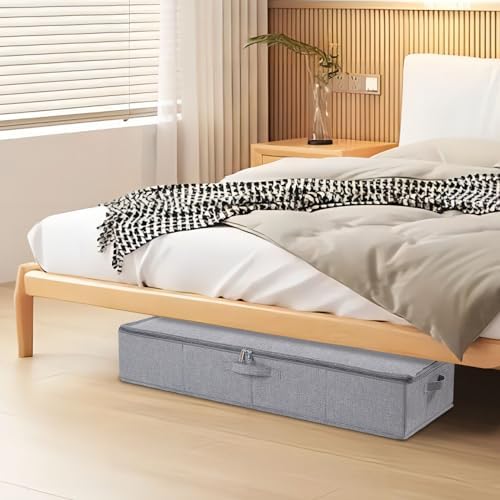 Under Bed Storage Container,Grey,31.5x15.7x5.9 Inch,3 Pack - Image 3