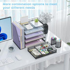 gianotter 5-Tier Desk Organizer with Drawers and File Holders - Image 4