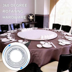 9 Pack 9" Lazy Susan Turntable Bearing Plate, Heavy Duty 750lbs Load Capacity, Lazy Susan Turntable Ball Bearing for Rotating Table, Serving Tray, Kitchen Storage(Silvery) - Image 6