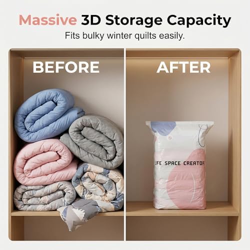 Vacuum Storage Bags for Clothes, Comforters, Compression Space Saver Bags - Image 3
