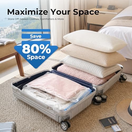 ETENWOLF 15 Combo Vacuum Storage Bags for Travel with Wireless Pump - Image 3
