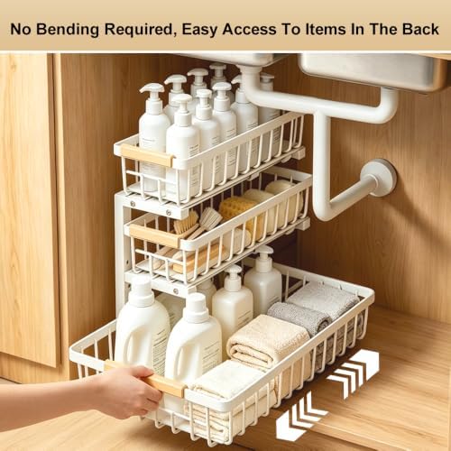 Under Sink Organizer, 3-Tier Storage - Image 3