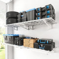 FLEXIMOUNTS 4-Pack 2x3ft Garage Shelving, 24"x72" Storage Shelves, White by FLEXIMOUNTS