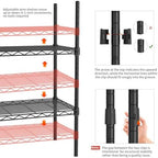 Golpart 4Tier Adjustable Storage Shelves Metal Wire Shelving Standing Shelf - Image 4