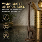 Wallcharmers Rustic Giraffe Paper Towel Holder & Metal Toilet Paper Stand - Image 5