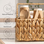 StorageWorks Wicker Silverware Organizer, Utensil Caddy for Parties - Image 4
