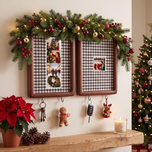 Lineshading Photo Booth Frames Key Holder, 2, Brown White, 5 x 7 in - Image 7