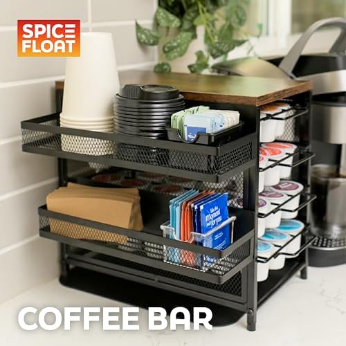 Houseify Spice Float Magnetic Spice Racks, Set of 4, Black - Image 7