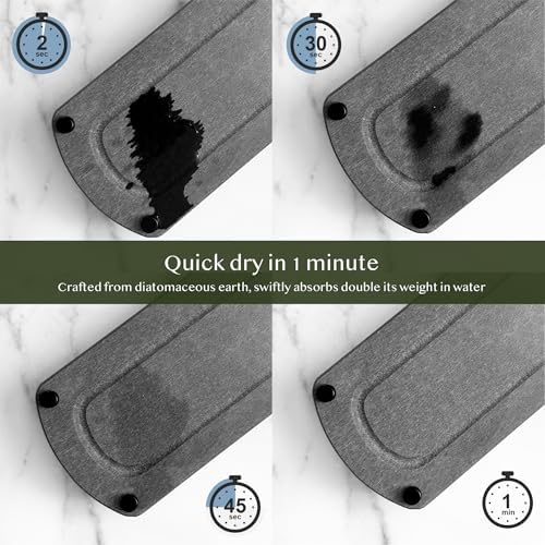 2PCS Absorbing Stone Soap Tray, Quick Dry Diatomaceous Earth Drying Rack - Image 2
