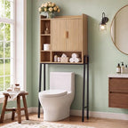 Over The Toilet Storage Cabinet,31" W Bathroom Organizer, Oak by Unknown