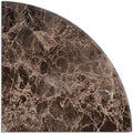 Genuine Marble Corner Shelf for Bathroom Shower Wall, 9"X9"X5/8", Both Sides Polished (EDMT9SHE - Emperador Dark) by SimpleTile