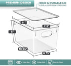 Sorbus Clear Toy Storage Bins with Lids, Stackable (Large, 2 Pack) - Image 2
