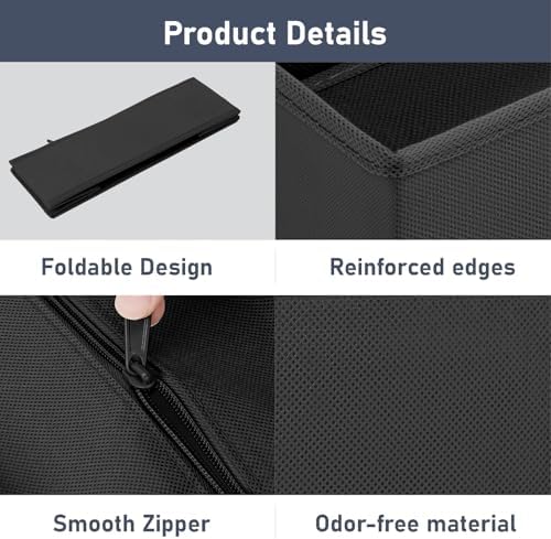 DIMJ Drawer Organizer Clothes Storage - 24 Pack Baby Dresser Organizer for Nursery, Foldable Closet Drawer Organizer Bins for Bedroom Organization, Fabric Storage Dividers for Socks, Underwears, Bras - Image 6