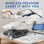 36 Pcs Travel Vacuum Bags for Clothing with Rechargeable Wireless air Pump - Image 5