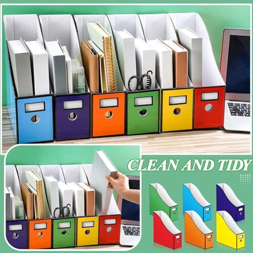 BBTO 24 Pcs Cardboard Magazine File Holder for School - Image 5