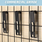 Chumia 50 Pcs Gridwall Hooks Bulk, Metal Grid Hooks with Notch for Display - Image 4