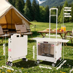 FELICON SELORSS Folding Utility Cart Portable Rolling Crate Handcart-Gray - Image 7