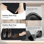 Boot Tray for Entryway, Rubber Mat for Shoe, 27.5"x16", 2 Pack - Image 6