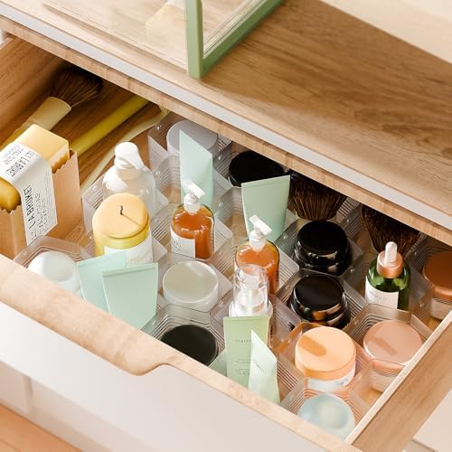 Honeycomb Separator Adjustable Drawer Organizer Divider for Underwear Belt-Scarf Socks Organizer (White(4pcs)) - Image 4
