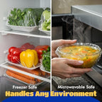 Stretch Tite Plastic Wrap For Food With Slide Cutter 750 Sq. Ft 11 7/8 Inch. Pack Of 2 With a Scooply Bag Clip - Image 6