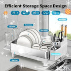 Dish Drying Rack, 304 Stainless Steel Dish Racks for Kitchen Counter - Image 5