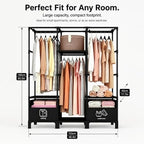 Portable Closet, Large Capacity Wardrobe Closet, Easy Assembly - Image 3