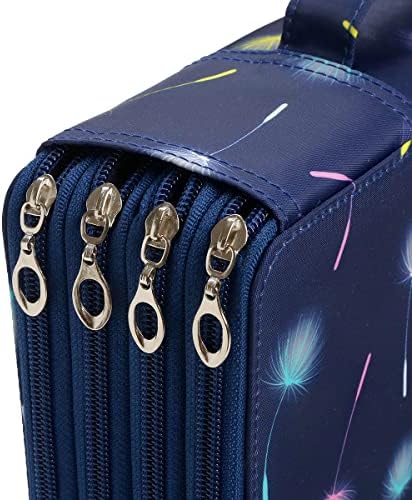 300 Slots Pencil Case 4-Layer Zipped Holder w/Handle - Image 5