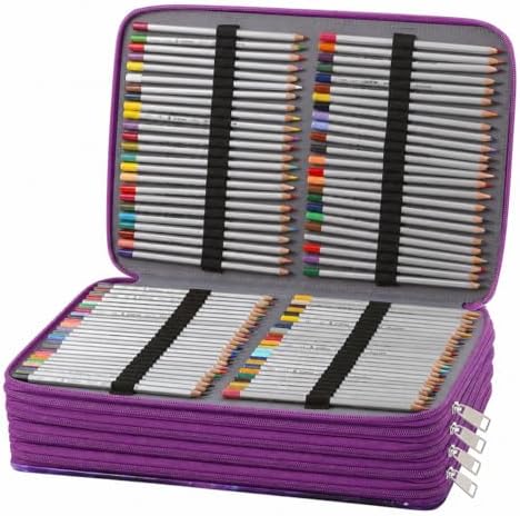 480 Individual-Slots Colored Pencil Case w/Handle & Shoulder Strap - Image 2