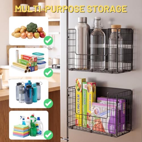 Ofiray-home Magnetic Shelf for Fridge, Large Basket for Aluminum Foil - Image 3