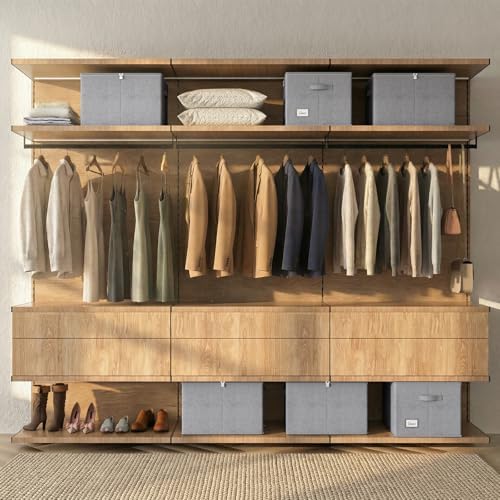 Shoe Organizer for Closet, 2 Pack Foldable Shoe Storage Box with Clear Cover and Adjustable Dividers, Stackable Storage Bins for Boots, Fits up to 32 Pairs (Grey, 19.7 × 15.7 × 12.6 in) - Image 6
