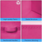 Cupic Cupid 6-Pack 11x11 Storage Cubes, Fabric Cube Bins, Pink Gradient - Image 7