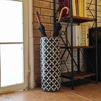 24''H Porcelain Ceramic Umbrella Stand Umbrella Holder - Image 6