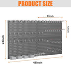 TORACK Garage Tools Organizer Boards Kit with Hooks, Black - Image 3
