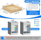 WelFurGeer Soft Close Pull Out Drawers for Cabinets, 17" W x 21" D Pull Out Cabinet Drawer with Heavy Duty Slides, Pull Out Cabinet Organizer, Cabinet Pull Out Shelves, Pull-Out Home Organizers - Image 5