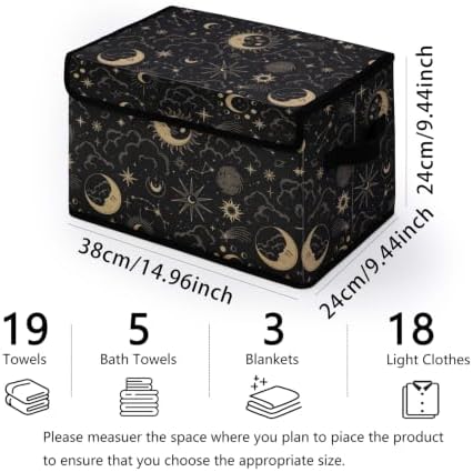 Fabric Storage Bins with Lids,Under Bed Storage Containers 3Pack - Image 2