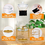 Drink Dispensers for Parties, 1 Pack 1.5 Gallon Beverage Dispenser with Stand, Drink Dispenser With Glass Lid, juice dispensers for parties - Image 5