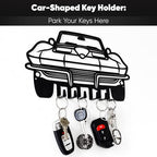 MOOH Metal Automotive Key Holder with 6 Hooks - Unique Wall Mounted Car Lovers Gifts for Men & Women - Cool Man Cave Decor - Image 2