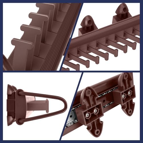 Sliding Tie Rack Hanger for Closet, 20 Tie Pull Out Belt Rack Organizer - Image 5