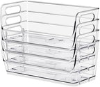 Sorbus Clear Pantry Organizer with Stackable Storage Bins, Open Front - Image 3