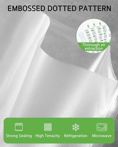 Syntus 11" x 150' Vacuum Sealer Bags for Food Seal Rolls with Cutter - Image 4