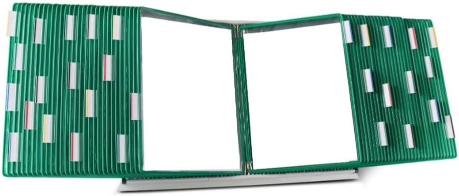 Tarifold Desktop Reference Display System, 60 Pockets, Green by TARIFOLD
