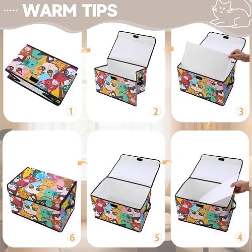Stackable Clothes Storage Bins with Lids 3 Pack - Image 3