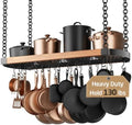 KES 48 Inch Large Hanging Pot Rack Ceiling Mount with 130lb High-Capacity by KES